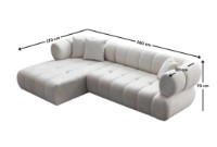 Угловой диван Atelier Del Sofa Petra White фото №11 — интернет-магазин Desire.md