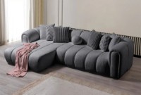 Угловой диван Atelier Del Sofa N-Line Dark Grey