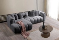 Угловой диван Atelier Del Sofa N-Line Dark Grey фото №3 — интернет-магазин Desire.md