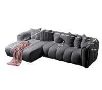 Угловой диван Atelier Del Sofa N-Line Dark Grey фото №10 — интернет-магазин Desire.md