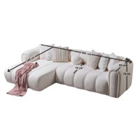 Угловой диван Atelier Del Sofa N-Line White фото №8 — интернет-магазин Desire.md