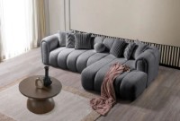 Угловой диван Atelier Del Sofa N-Line Dark Grey