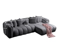 Угловой диван Atelier Del Sofa N-Line Dark Grey фото №10 — интернет-магазин Desire.md