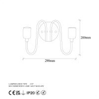 Candelabru de perete Opviq Firat 11521 imaginea #5 — magazin online Desire.md
