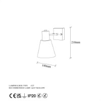 Candelabru de perete Opviq Funnel 13090 imaginea #6 — magazin online Desire.md