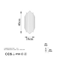 Candelabru de perete Opviq Kara 13345 imaginea #8 — magazin online Desire.md