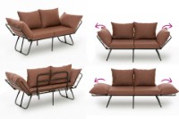 Canapea Atelier Del Sofa Viper Light Brown imaginea #10 — magazin online Desire.md