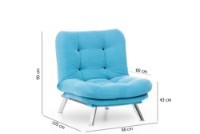 Fotoliu Atelier Del Sofa Misa Turquoise imaginea #10 — magazin online Desire.md