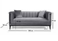 Диван Atelier Del Sofa Trendy Dark Grey фото №4 — интернет-магазин Desire.md