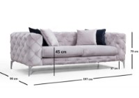 Canapea Atelier Del Sofa Como Light Grey imaginea #4 — magazin online Desire.md