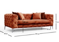 Canapea Atelier Del Sofa Como Orange imaginea #4 — magazin online Desire.md