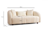 Диван Atelier Del Sofa Venedik Cream фото №6 — интернет-магазин Desire.md