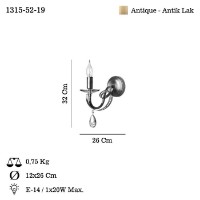 Candelabru de perete Opviq Castro 52-19 imaginea #3 — magazin online Desire.md
