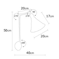 Candelabru de perete Opviq Berceste N-683 imaginea #6 — magazin online Desire.md