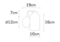 Candelabru de perete Opviq Balcova N-340 imaginea #3 — magazin online Desire.md