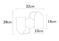 Candelabru de perete Opviq Balcova N-346 imaginea #3 — magazin online Desire.md