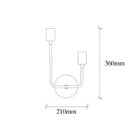 Candelabru de perete Opviq Dolma 3081 imaginea #3 — magazin online Desire.md