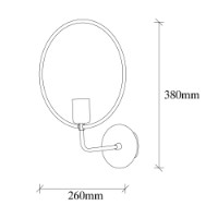 Candelabru de perete Opviq Circle 3260 imaginea #3 — magazin online Desire.md