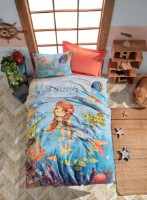 Lenjerie de pat pentru copii Trendy Mermaid Coral (GTR008334)