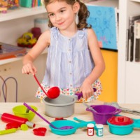 Seturi de veselă pentru joc Battat Cooking Set (BT4533Z) imaginea #6 — magazin online Desire.md