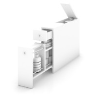 Шкаф для ванной Hanah Home Smart White фото №4 — интернет-магазин Desire.md