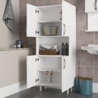 Шкаф для ванной Hanah Home William White фото №3 — интернет-магазин Desire.md