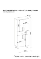 Шкаф для ванной Hanah Home Arizona White (731WAT3910) фото №6 — интернет-магазин Desire.md