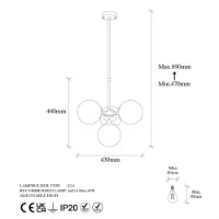 Люстра Opviq Akkas 10060 фото №6 — интернет-магазин Desire.md