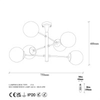 Lustră Opviq Arge 10173 imaginea #8 — magazin online Desire.md