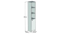 Шкаф для ванной Hanah Home Trend White фото №4 — интернет-магазин Desire.md