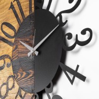 Настенные часы Wallity Wooden Clock 7 фото №3 — интернет-магазин Desire.md