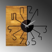 Настенные часы Wallity Wooden Clock 29 фото №6 — интернет-магазин Desire.md