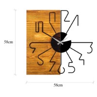 Настенные часы Wallity Wooden Clock 29 фото №7 — интернет-магазин Desire.md