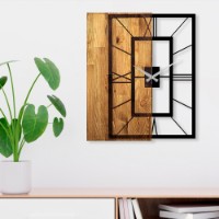 Настенные часы Wallity Wooden Clock 37