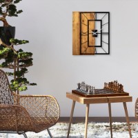 Настенные часы Wallity Wooden Clock 37 фото №3 — интернет-магазин Desire.md