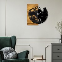 Настенные часы Wallity Wooden Clock 19 фото №3 — интернет-магазин Desire.md