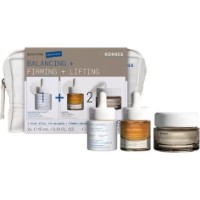 Set pentru îngrijirea tenului Korres Black Pine Face Set W.Day Balancing + Firming + Lifting 3pcs