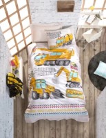 Lenjerie de pat pentru copii Trendy Track Turquoise (GTR008327)