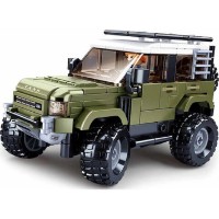 Set de construcție Sluban Model Bricks: Jeep SUV Green (B1015)