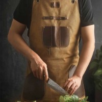Șorț de bucătărie Takumi Kitchen Apron Brown (TK-WQ-Z) imaginea #3 — magazin online Desire.md