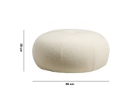 Fotoliu moale Atelier Del Sofa Tina Bouclet White imaginea #5 — magazin online Desire.md
