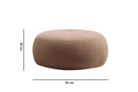 Пуф Atelier Del Sofa Tina Cappuccino фото №3 — интернет-магазин Desire.md
