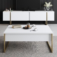 Set de mobilier pentru living Hanah Home Luxe White Gold imaginea #2 — magazin online Desire.md