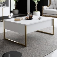 Set de mobilier pentru living Hanah Home Luxe White Gold imaginea #4 — magazin online Desire.md