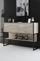Комплект мебели для гостиной Hanah Home Luxe Travertine Black фото №4 — интернет-магазин Desire.md