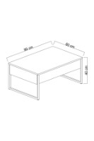 Комплект мебели для гостиной Hanah Home Luxe Travertine Black фото №10 — интернет-магазин Desire.md