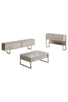 Set de mobilier pentru living Hanah Home Luxe Travertine Gold imaginea #7 — magazin online Desire.md
