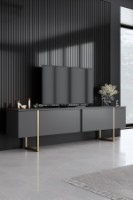 Set de mobilier pentru living Hanah Home Luxe Anthracite Gold imaginea #2 — magazin online Desire.md