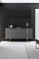Set de mobilier pentru living Hanah Home Luxe Anthracite Gold imaginea #6 — magazin online Desire.md