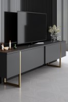 Set de mobilier pentru living Hanah Home Luxe Anthracite Gold imaginea #8 — magazin online Desire.md
